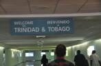 Chegada ao aeroporto de Port of Spain, em Trinidad e Tobago
